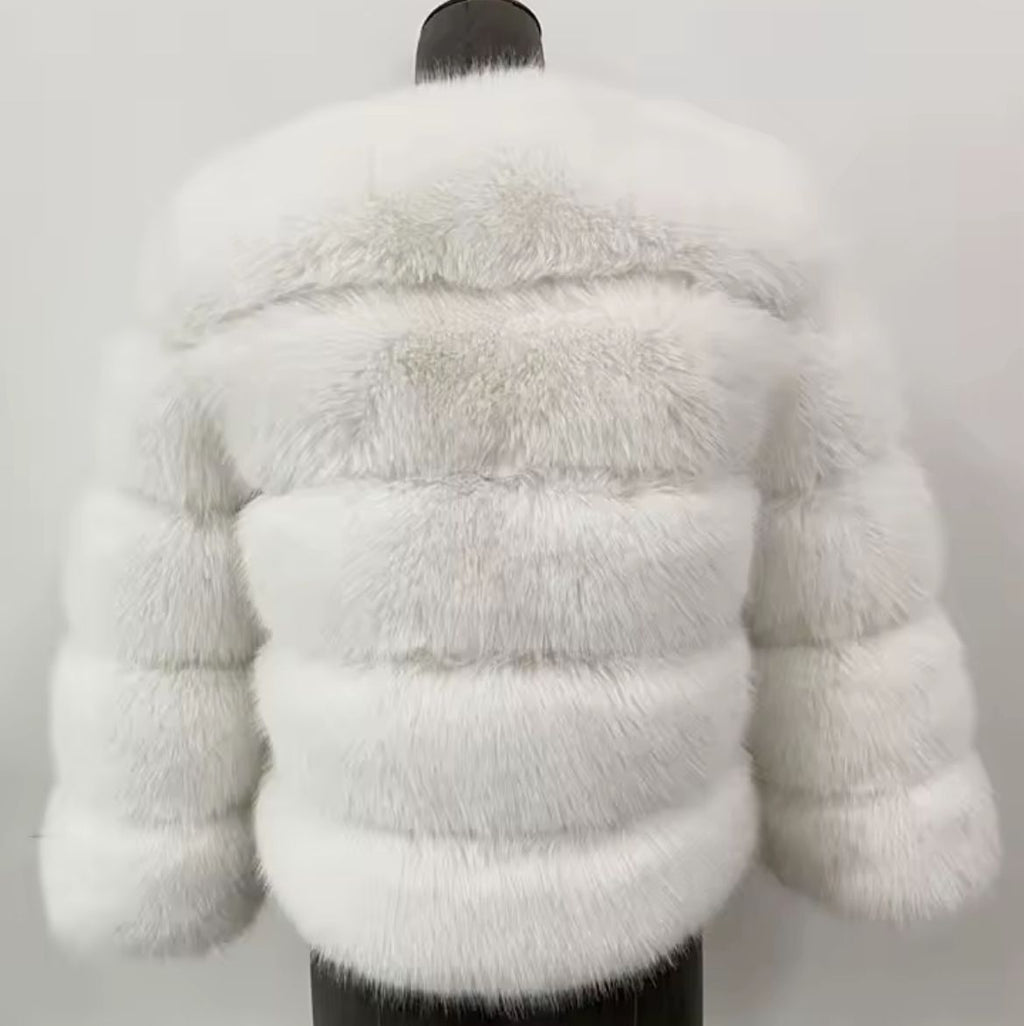 Faux fur coat