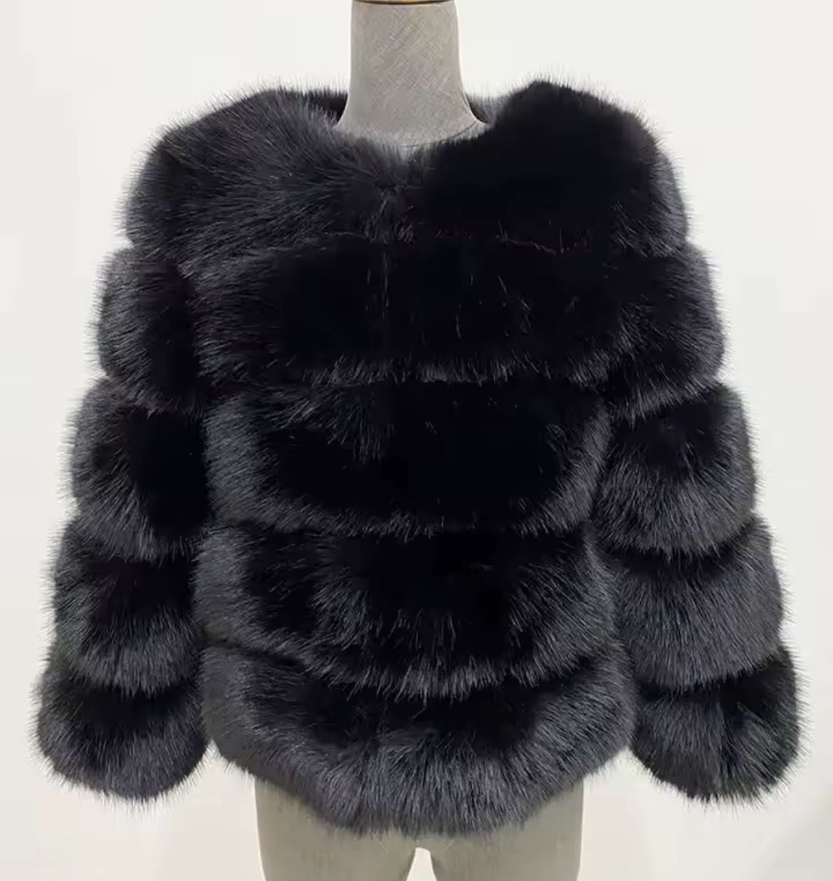 Faux fur coat