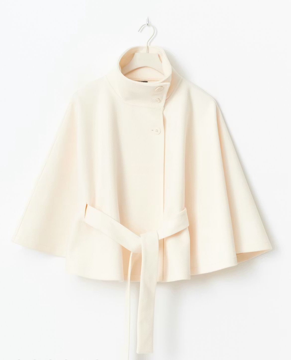 Belt cape poncho jacket