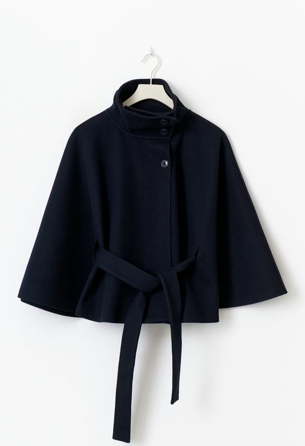 Belt cape poncho jacket